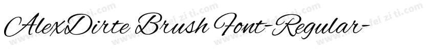AlexDirte Brush Font-Regular字体转换